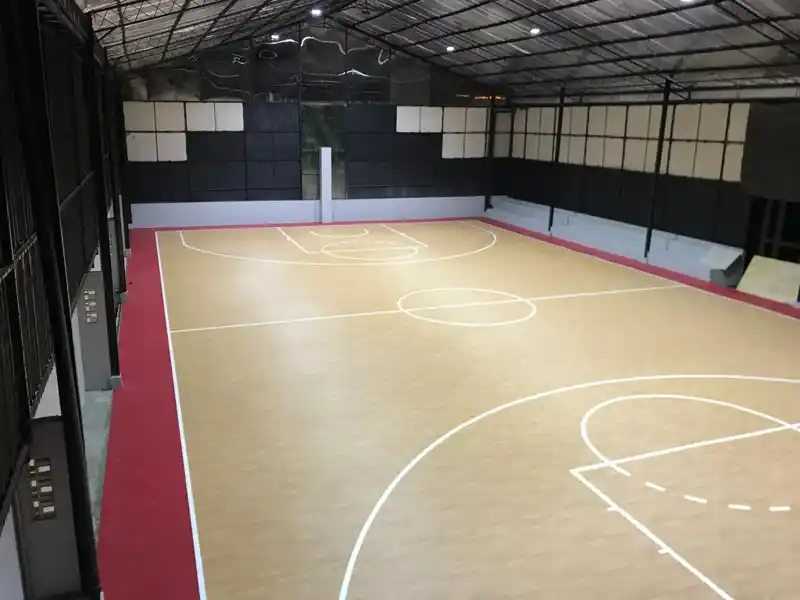 Pengerjaan Lapangan Basket Sekolah Internasional Tangerang