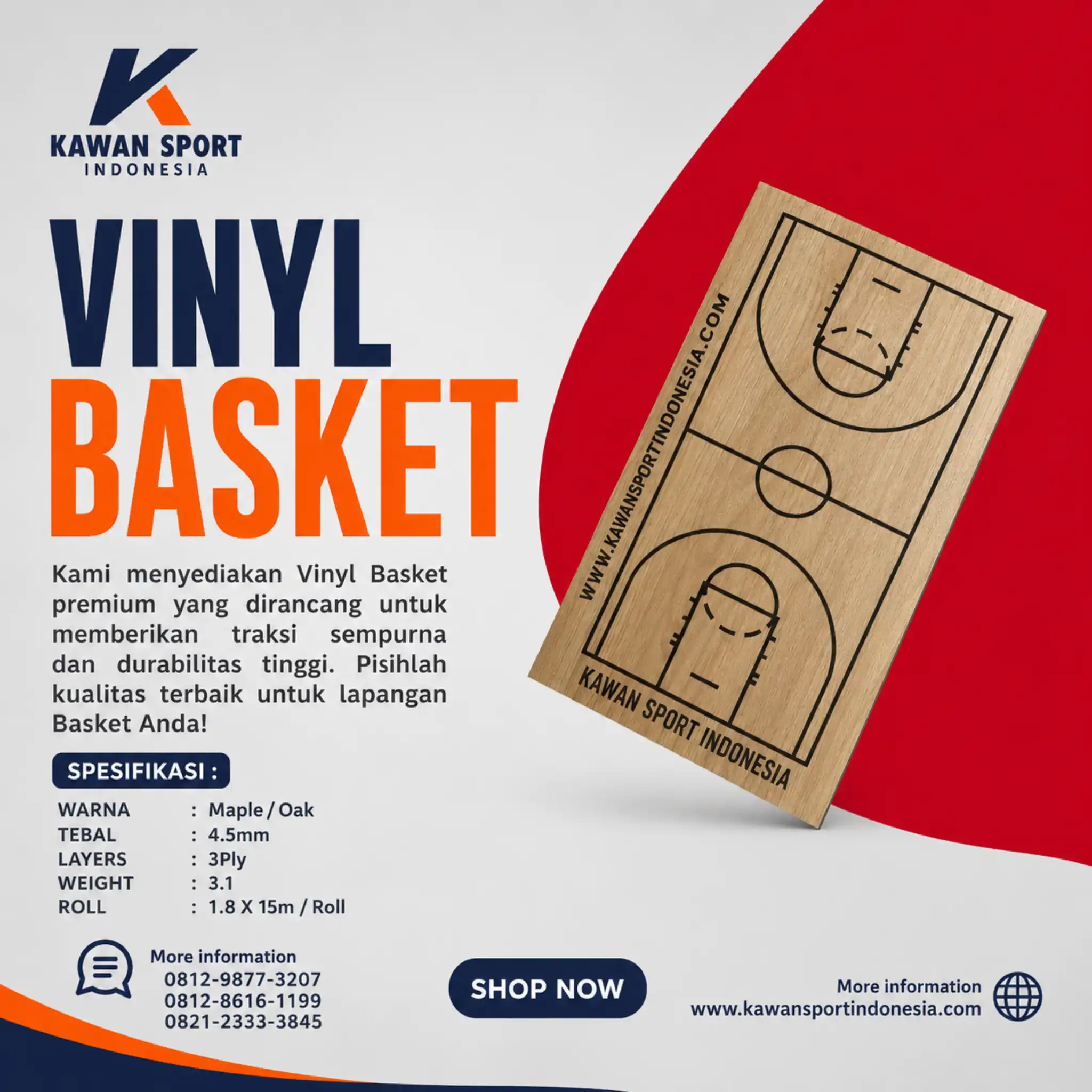 Vinyl Basket Kawan Sport Indonesia
